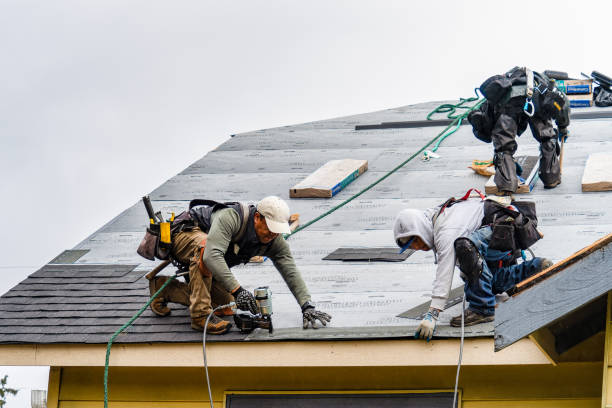 Professional Flat Roof Repair technician working in Newport Coast, CA